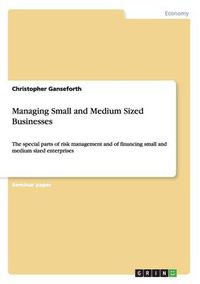 Cover image for Managing Small and Medium Sized Businesses: The special parts of risk management and of financing small and medium sized enterprises