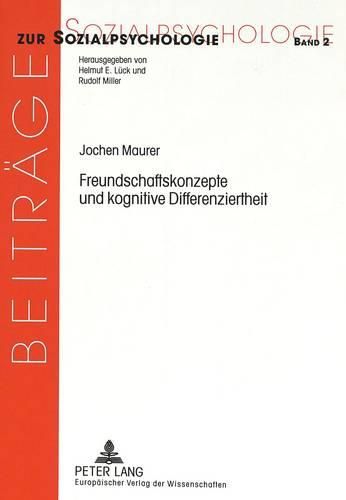 Cover image for Freundschaftskonzepte Und Kognitive Differenziertheit