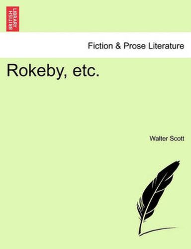 Cover image for Rokeby, Etc.