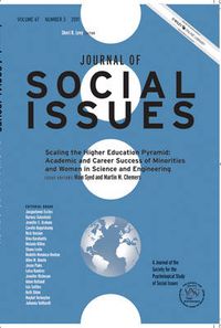 Cover image for Journal of Social Issues: Academic and Career Success of Minorities and Women in Science and Engineering Scaling the Higher Education Pyramid