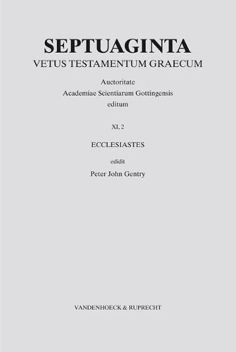 Cover image for Septuaginta. Band 11,2: Ecclesiastes
