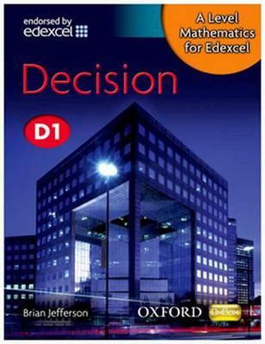 Cover image for A Level Mathematics for Edexcel: Decision D1