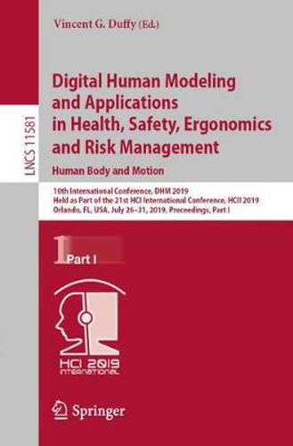 Cover image for Digital Human Modeling and Applications in Health, Safety, Ergonomics and Risk Management. Human Body and Motion