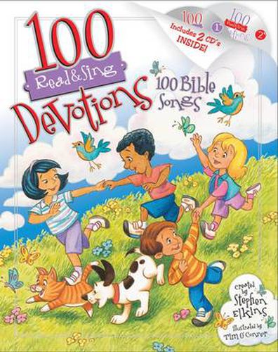 Cover image for 100 Devotions, 100 Bible Songs