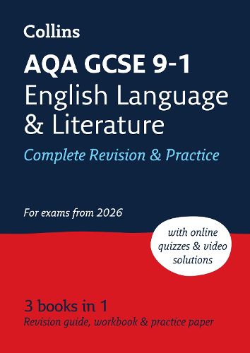 Cover image for AQA GCSE 9-1 English Language and Literature Complete Revision & Practice