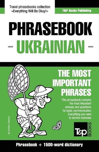 Cover image for English-Ukrainian phrasebook and 1500-word dictionary