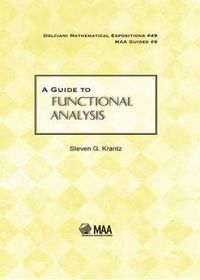 Cover image for A Guide to Functional Analysis