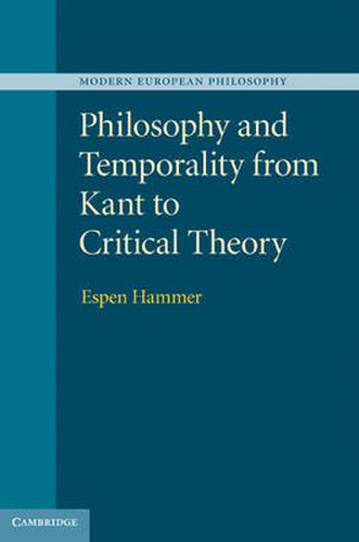 Cover image for Philosophy and Temporality from Kant to Critical Theory