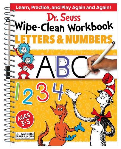 Cover image for Dr. Seuss Wipe-Clean Workbook: Letters and Numbers: Activity Workbook for Ages 3-5