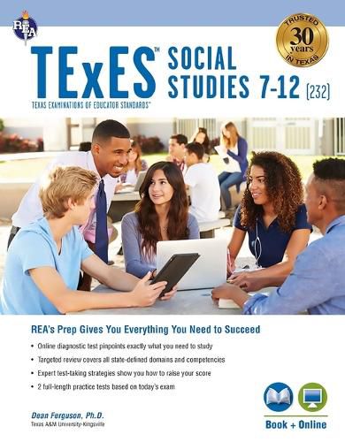 Cover image for TExES Social Studies 7-12 (232) Book + Online