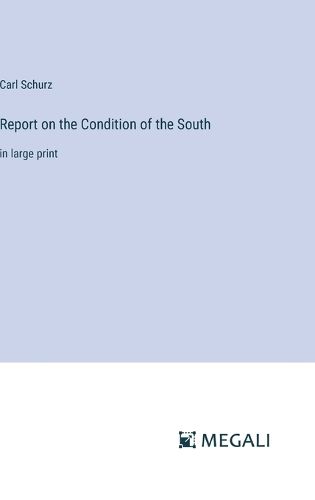 Cover image for Report on the Condition of the South