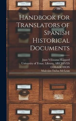 Cover image for Handbook for Translators of Spanish Historical Documents