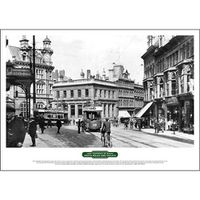 Cover image for Lost Tramways of Wales Poster: Commercial Street, Newport