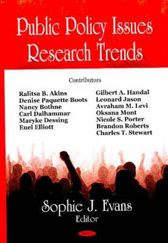 Cover image for Public Policy Issues: Research Trends