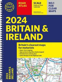 Cover image for 2024 Philip's Road Atlas Britain and Ireland