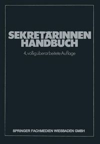 Cover image for Sekretarinnen Handbuch