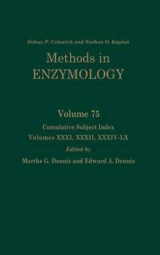 Cover image for Cumulative Subject Index, Volumes 31, 32 and 34-60