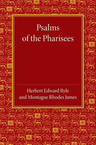 Cover image for Psalms of the Pharisees: Commonly Called the Psalms of Solomon