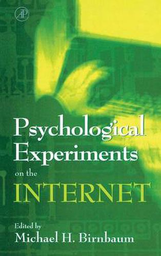 Cover image for Psychological Experiments on the Internet