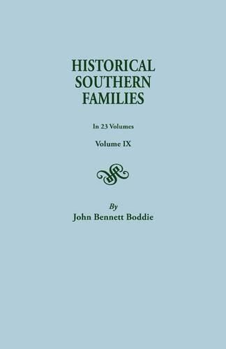 Cover image for Historical Southern Families