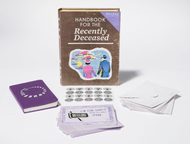 Cover image for Beetlejuice: Handbook for the Recently Deceased Deluxe Note Card Set (With Keepsake Book Box)