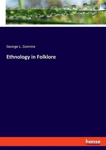 Cover image for Ethnology in Folklore