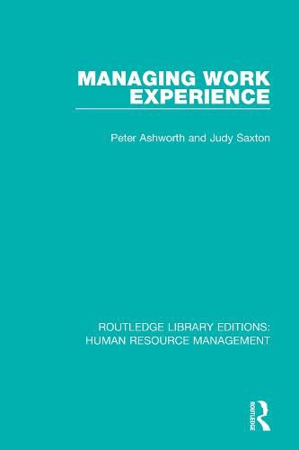 Cover image for Managing Work Experience