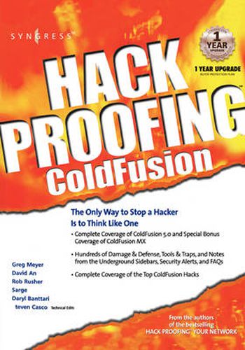 Cover image for Hack Proofing ColdFusion