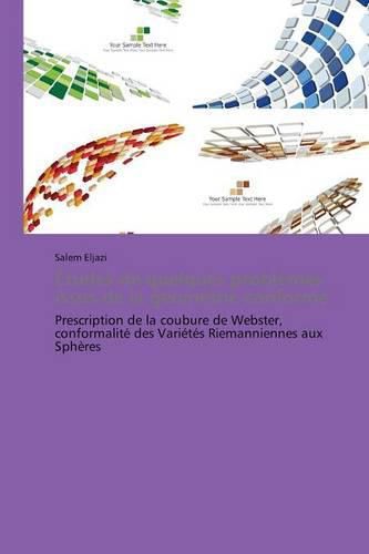 Cover image for Etudes de Quelques Problemes Issus de la Geometrie Conforme