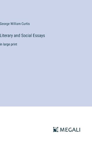 Cover image for Literary and Social Essays