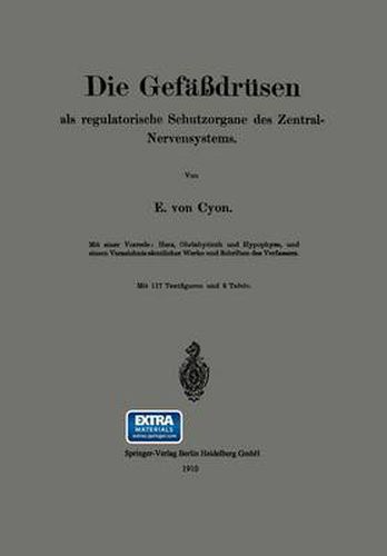 Die Gefassdrusen: ALS Regulatorische Schutzorgane Des Zentral-Nervensystems