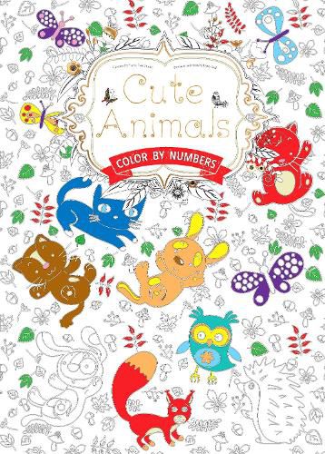 Cover image for Cute Animals US: Color by Numbers