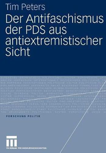 Cover image for Der Antifaschismus Der Pds Aus Antiextremistischer Sicht