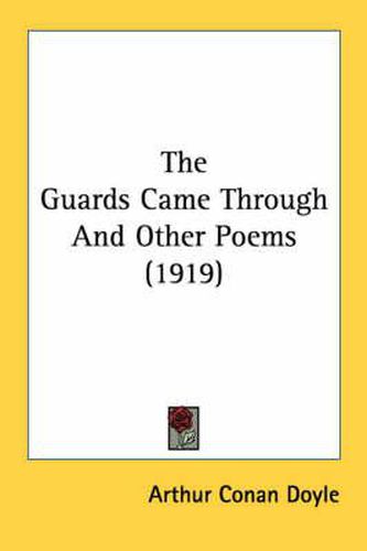 Cover image for The Guards Came Through and Other Poems (1919)