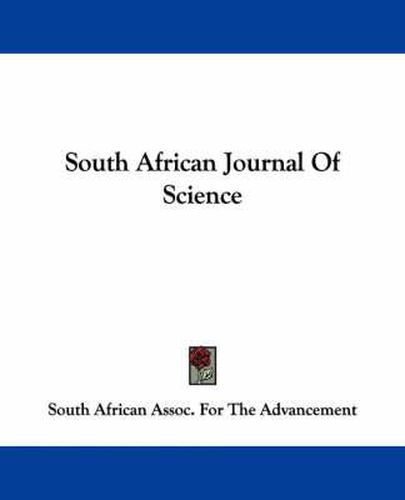 Cover image for South African Journal of Science