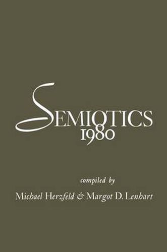 Cover image for Semiotics 1980