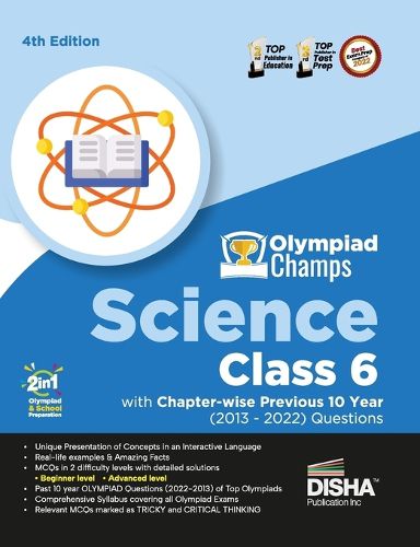 Cover image for Olympiad Champs Science Class 6 with Chapter-Wise Previous 10 Year (2013 - 2022) Questions Complete Prep Guide with Theory, Pyqs, Past & Practice Exercise