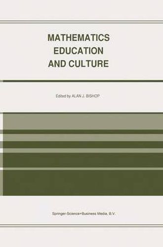 Cover image for Mathematics Education and Culture