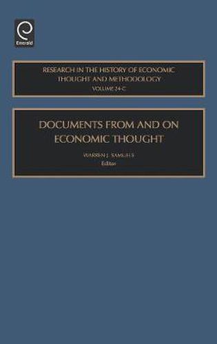 Cover image for Documents From and On Economic Thought