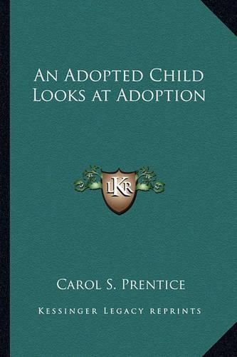 Cover image for An Adopted Child Looks at Adoption