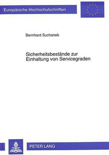 Cover image for Sicherheitsbestaende Zur Einhaltung Von Servicegraden