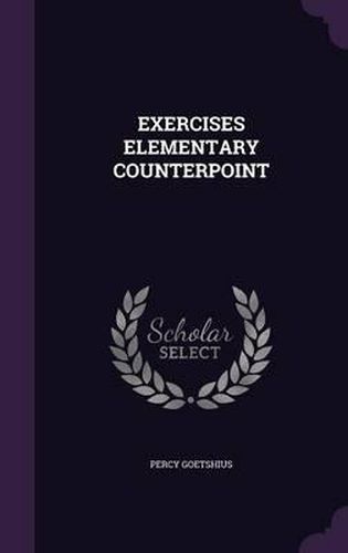 Cover image for Exercises Elementary Counterpoint