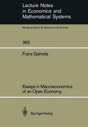 Cover image for Essays in Macroeconomics of an Open Economy