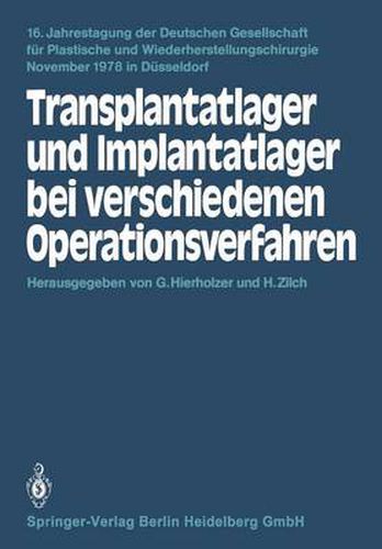 Cover image for Transplantatlager Und Implantatlager Bei Verschiedenen Operationsverfahren