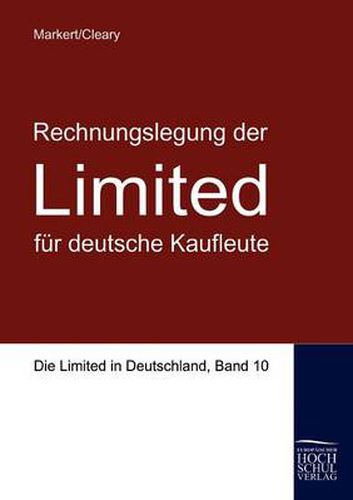 Cover image for Rechnungslegung der Limited fur deutsche Kaufleute