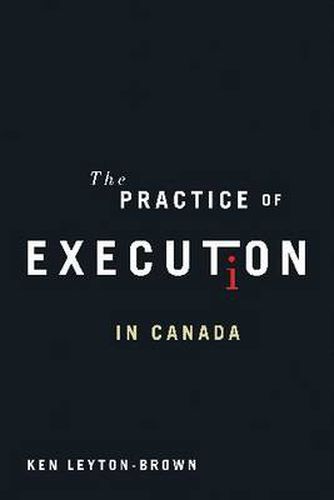 Cover image for The Practice of Execution in Canada