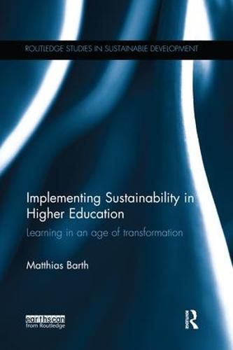 Cover image for Implementing Sustainability in Higher Education: Learning in an age of transformation