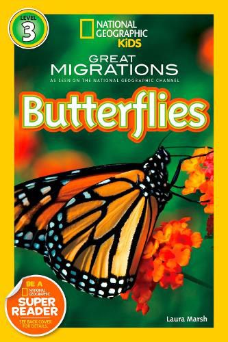 Cover image for National Geographic Readers Great Migrations: Butterflies