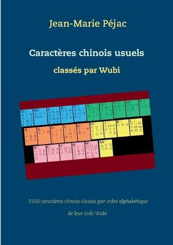 Cover image for Caracteres chinois usuels classes par Wubi: 3500 caracteres chinois classes par ordre alphabetique de leur code Wubi