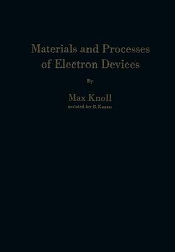 Cover image for Materials and Processes of Electron Devices